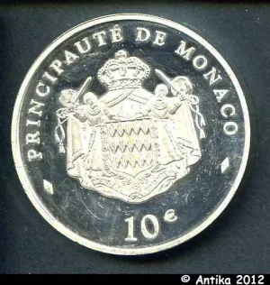 10 € COMMEMORATIVES RAINIER III & ALBERT