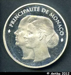 10 € COMMEMORATIVES MARIAGE PRINCIER