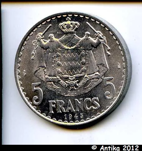 5 FRANCS LOUIS II 1922-1949