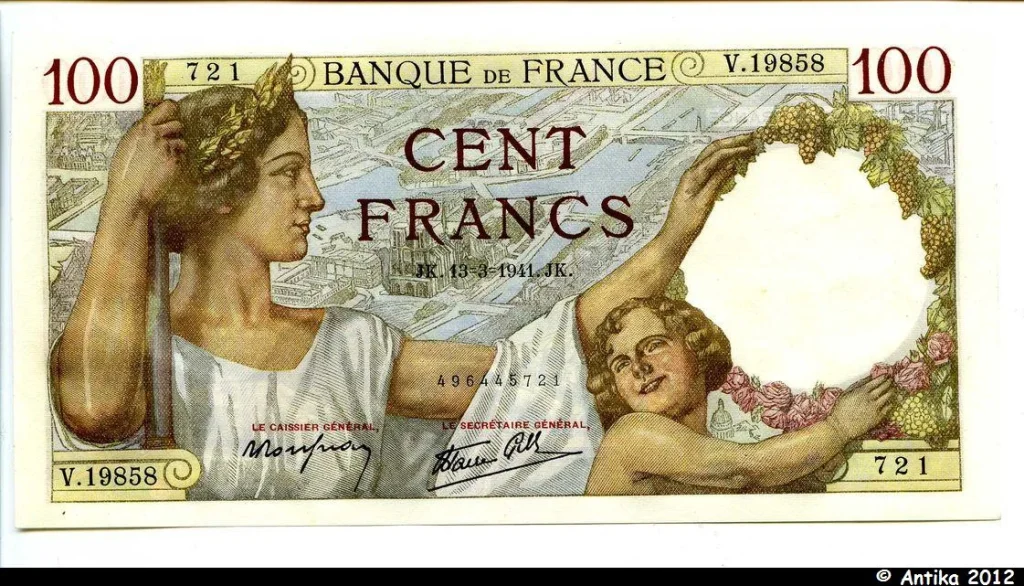 100 FRANCS SULLY - Type 1939