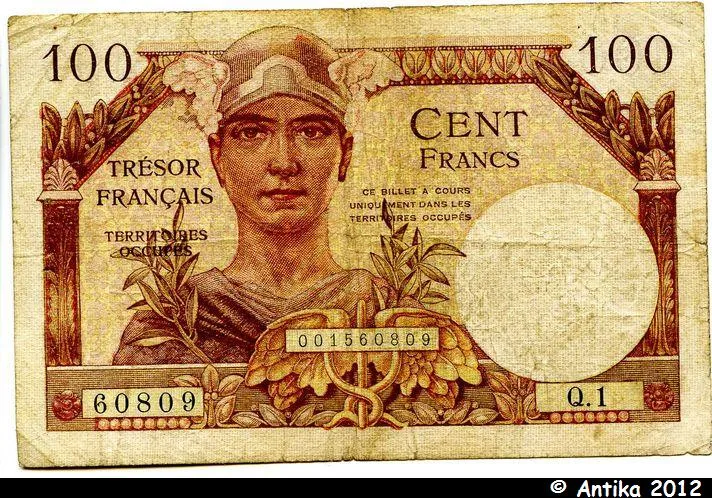 100 FRANCS "Trésor Français"