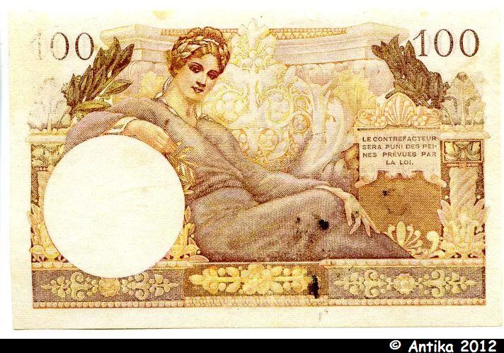 100 FRANCS "Trésor Français"