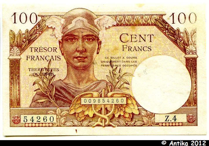 100 FRANCS "Trésor Français"