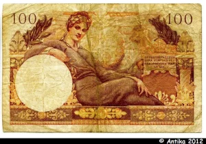 100 FRANCS "Suez" - 1956