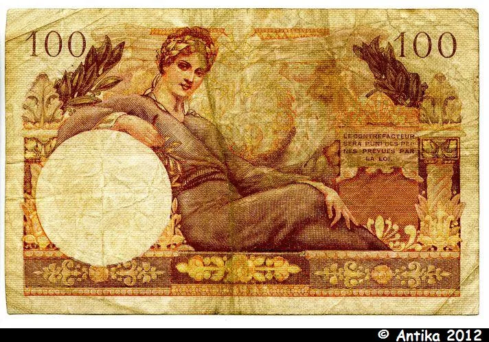 100 FRANCS "Suez" - 1956