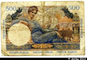 5 NF/500 FRANCS "Trésor Public"