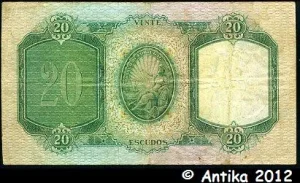 20 Escudos D.A Luiz de Menezes