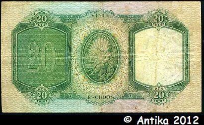 20 Escudos D.A Luiz de Menezes