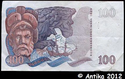 100 Kronor Portrait Roi Gustav II Série B-C-H-N-O-P * * * * PROMO