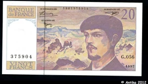 20 FRANCS DEBUSSY - Type 1980 Modifié