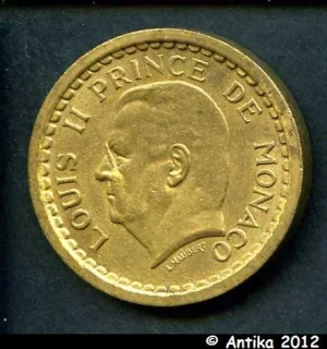 2 FRANCS LOUIS II 1922-1949