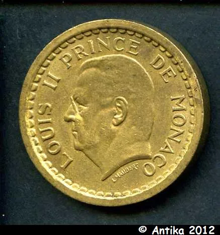 2 FRANCS LOUIS II 1922-1949