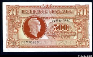 500 FRANCS (Marianne)