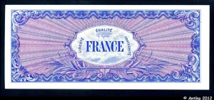 1000 FRANCS Verso "France"