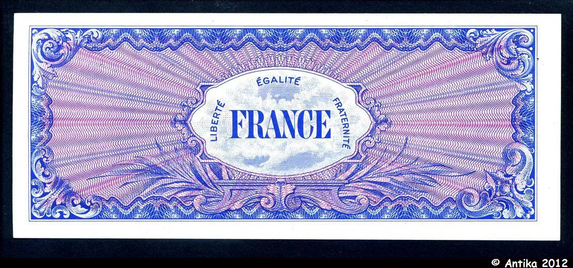 1000 FRANCS Verso "France"