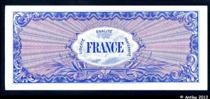 1000 FRANCS Verso "France"
