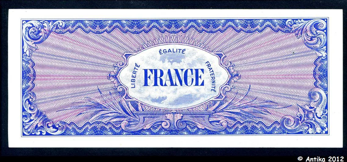 1000 FRANCS Verso "France"