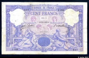 100 FRANCS BLEU & ROSE - Type 1888