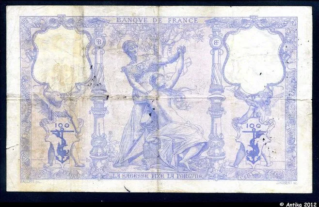 100 FRANCS BLEU & ROSE - Type 1888