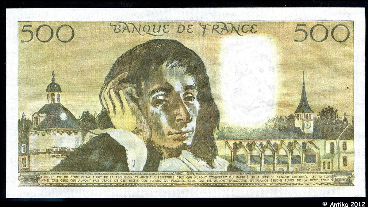 500 FRANCS PASCAL - Type 1968
