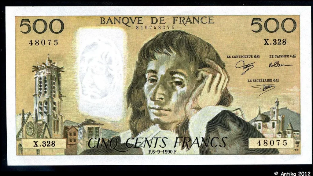 500 FRANCS PASCAL - Type 1968
