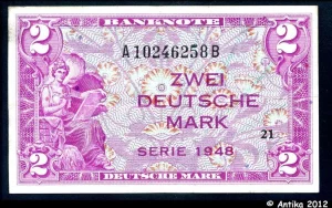 2 Deutsche Mark Occupation Alliée PROMO