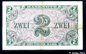 2 Deutsche Mark Occupation Alliée PROMO