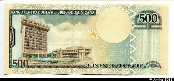 500 Pesos Oro S.U.de Henriquz & P.Henriquez Urena