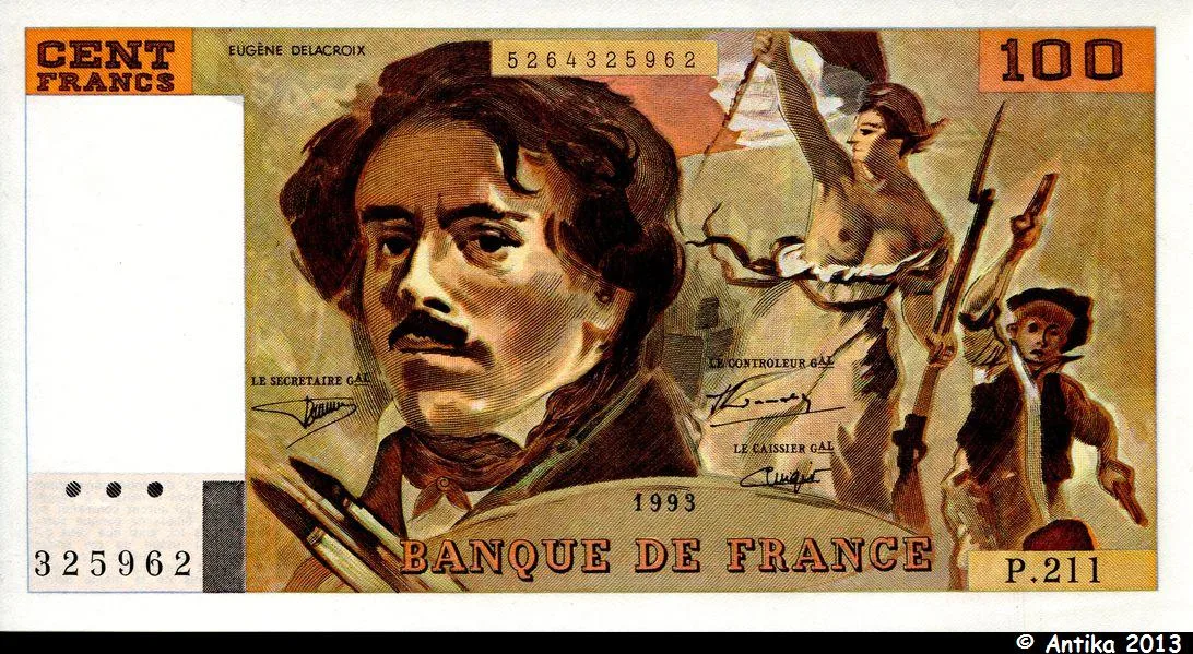 100 FRANCS DELACROIX - Type 1978 "imprimé en continu"