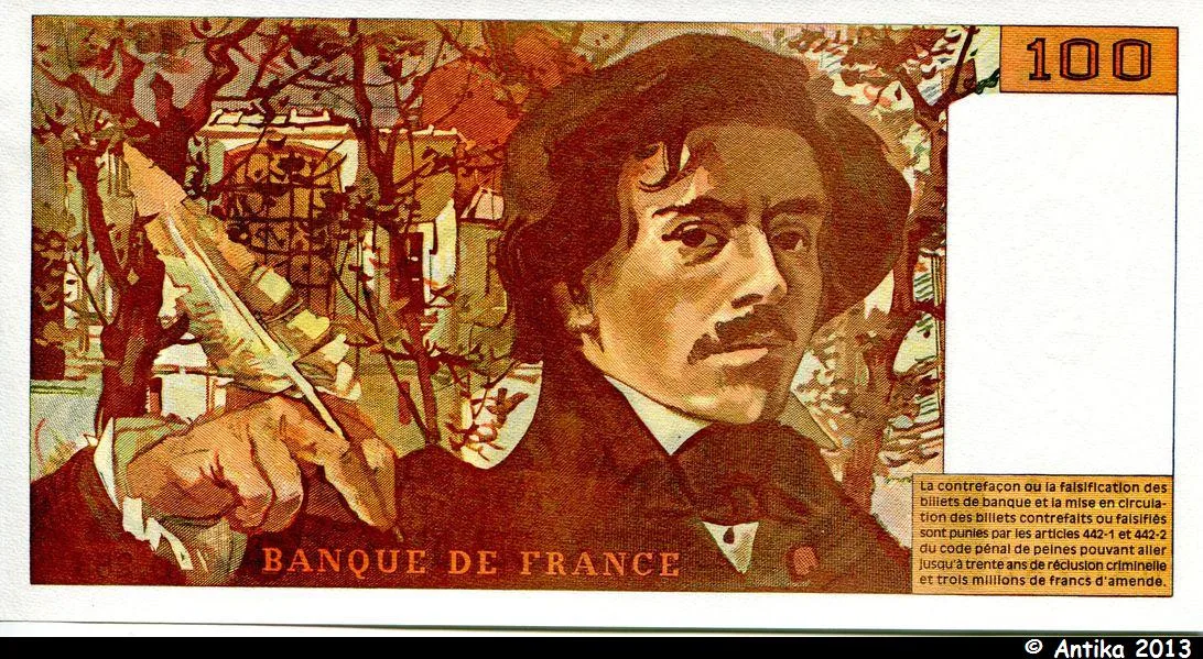 100 FRANCS DELACROIX - Type 1978 "442-1 & 442-2"