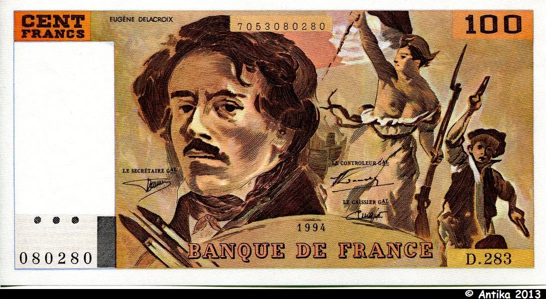 100 FRANCS DELACROIX - Type 1978 "442-1 & 442-2"