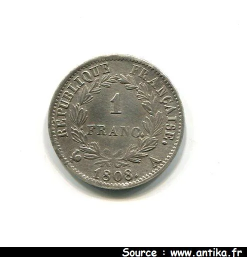 1 FRANC NAP EMP revers REPUBLIQUE
