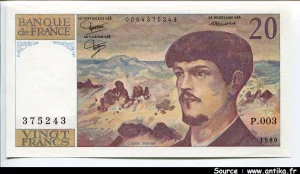 20 FRANCS DEBUSSY - Type 1980