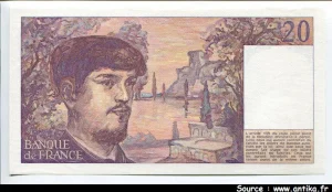20 FRANCS DEBUSSY - Type 1980