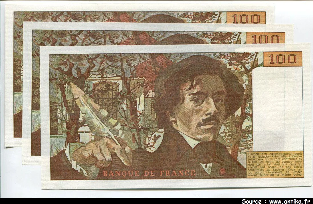 100 FRANCS DELACROIX - Type 1978 modifié