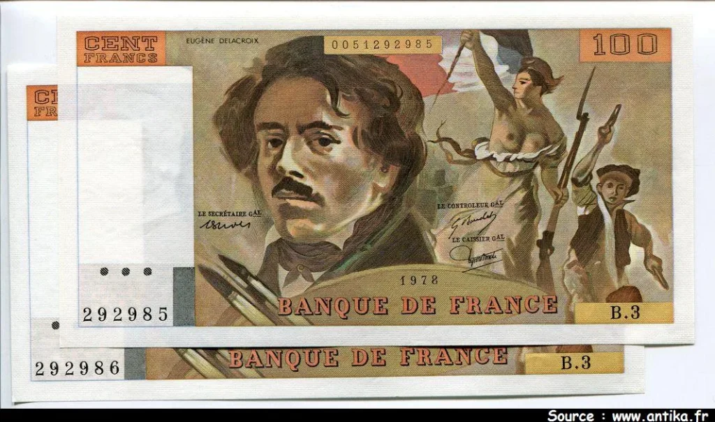 100 FRANCS DELACROIX -Type 1978