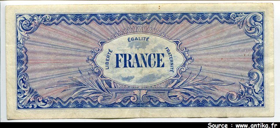 100 FRANCS Verso "France"