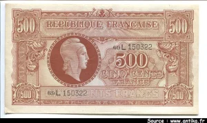 500 FRANCS (Marianne)