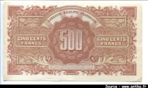 500 FRANCS (Marianne)