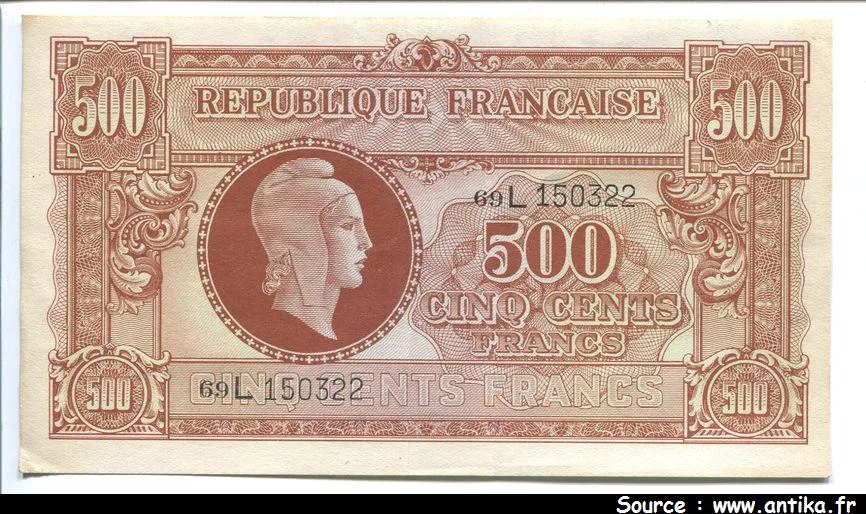 500 FRANCS (Marianne)