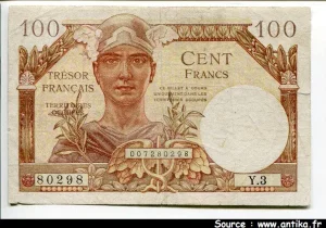 100 FRANCS "Trésor Français"