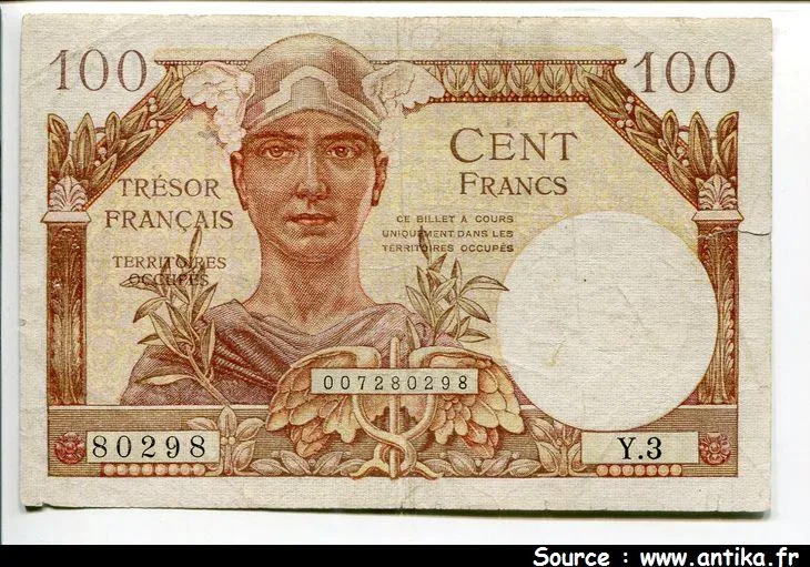 100 FRANCS "Trésor Français"