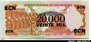 20000 Cordobas Commandant G. Pomares Ordonez * * *