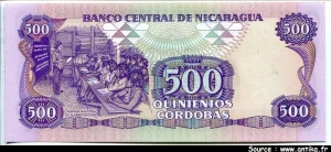 500 Cordobas R.Dario * *