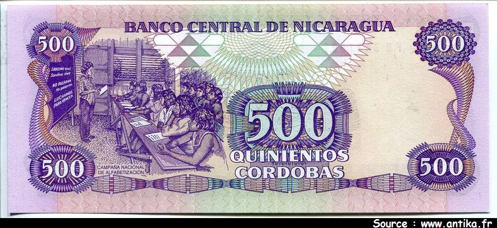 500 Cordobas R.Dario * *