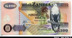 100 Kwacha Chute Victoria & Oiseaux * * * * *