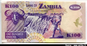 100 Kwacha Chute Victoria & Oiseaux * * * * *