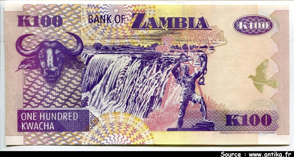 100 Kwacha Chute Victoria & Oiseaux * * * * *