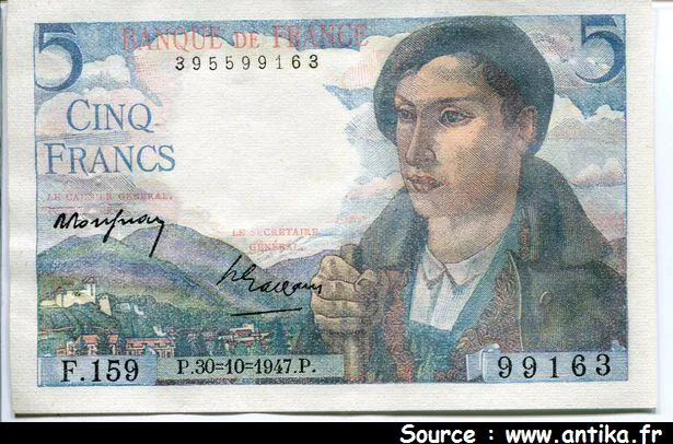 5 FRANCS BERGER - Type 1943