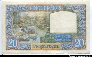 20 FRANCS SCIENCE & TRAVAIL - Type 1940